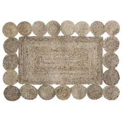 Atmosphera Tapis Ajoure En Jute 60X90Cm