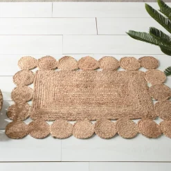 Atmosphera Tapis Ajoure En Jute 60X90Cm