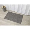 Tapis Bambou Anti Derapant 50X80Cm Gris Mat