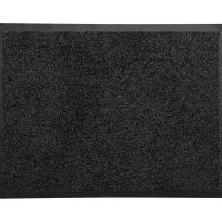 maxibazar Tapis Baptiste 60X80Cm Polyamide Pvc Noir