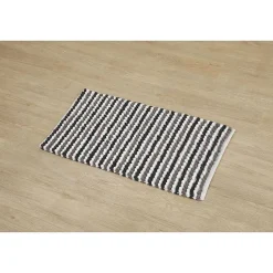 Tapis Boules Tricolore 50X90Cm Blanc Gris