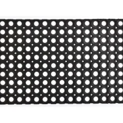 maxibazar Tapis Caillebotis 40X60Cm Caoutchouc Noir