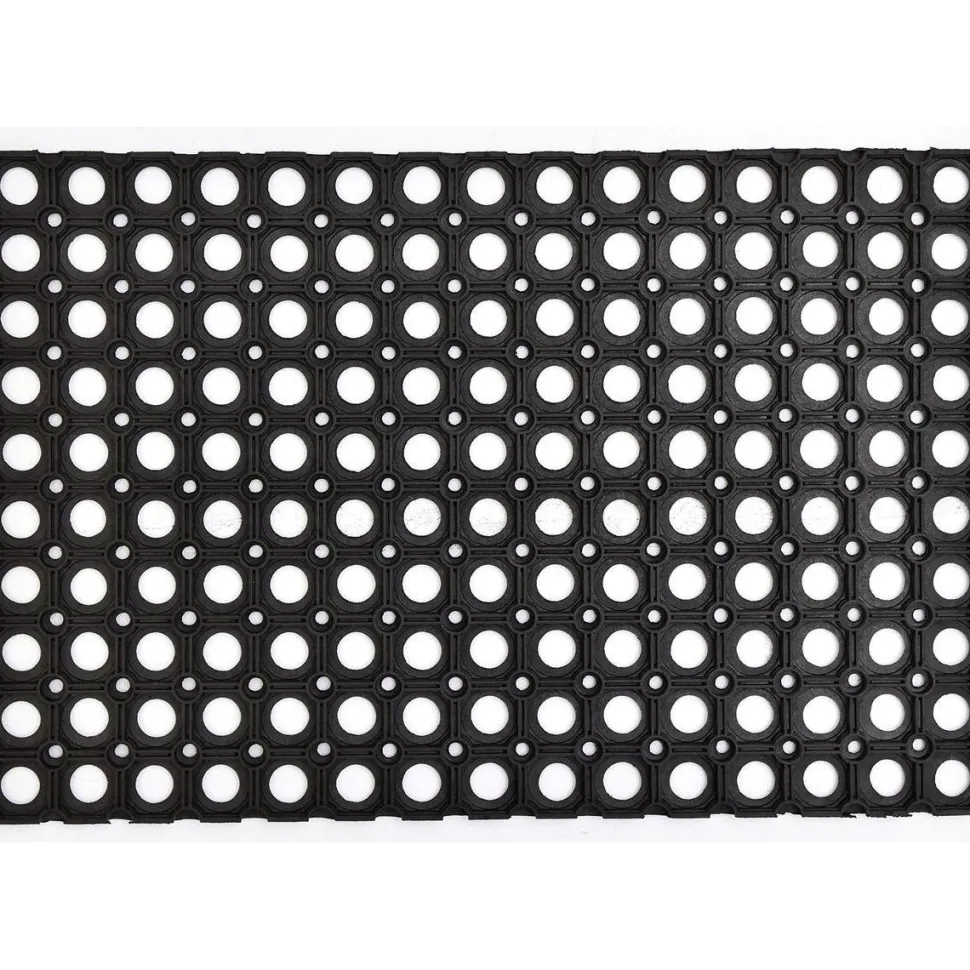 maxibazar Tapis Caillebotis 40X60Cm Caoutchouc Noir