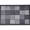maxibazar Tapis Caroll 40X60Cm Nylon Caoutchouc Gris