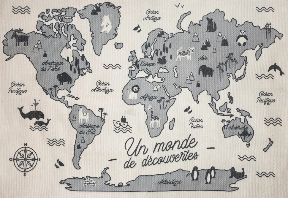 Atmosphera Tapis Carte Du Monde