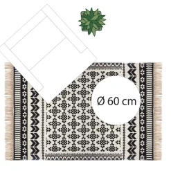 maxibazar Tapis Coton Delhi 120X170Cm