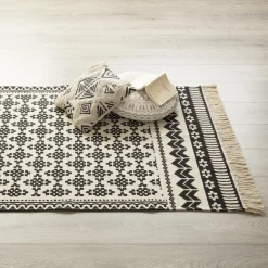 maxibazar Tapis Coton Delhi 120X170Cm