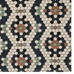 maxibazar Tapis Coton Imprime Cafe 120X170Cm