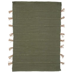 maxibazar Tapis Coton Pompon Jute 60X90Cm En Box