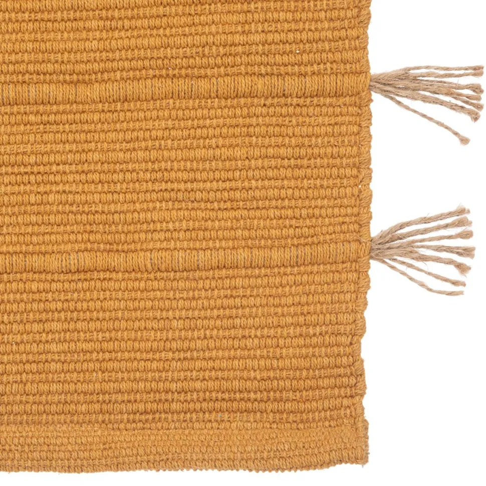 maxibazar Tapis Coton Pompon Jute 60X90Cm En Box