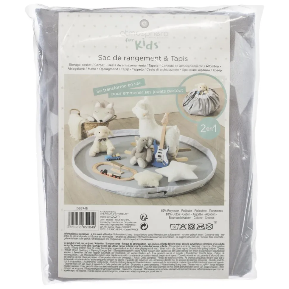 Atmosphera Tapis De Jeux A Remballer Gris