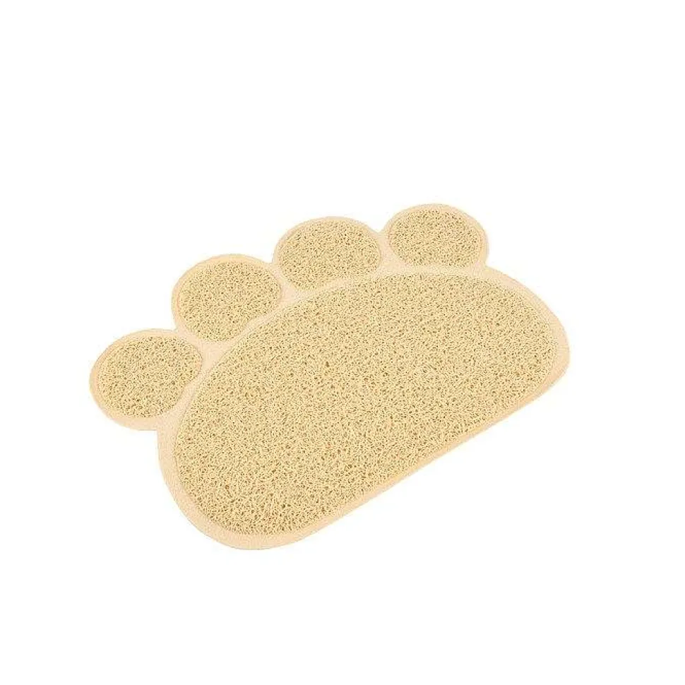 Tapis De Litiere Forme Patte D.40X30Cm Naturel