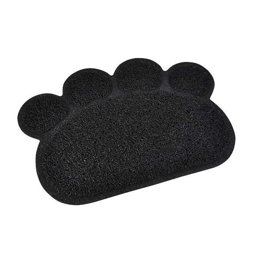 Tapis De Litiere Pattou Pour Chat Noir 30X40Cm