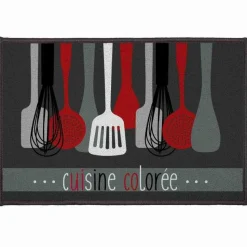 maxibazar Tapis Deco Rectangle 40X60 Cm Imprime Cuisinette