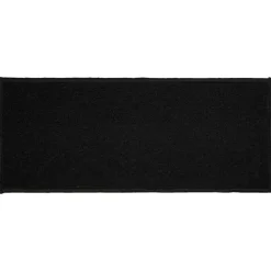 maxibazar Tapis Deco Rectangle 50X120 Cm Uni Primobis Noir