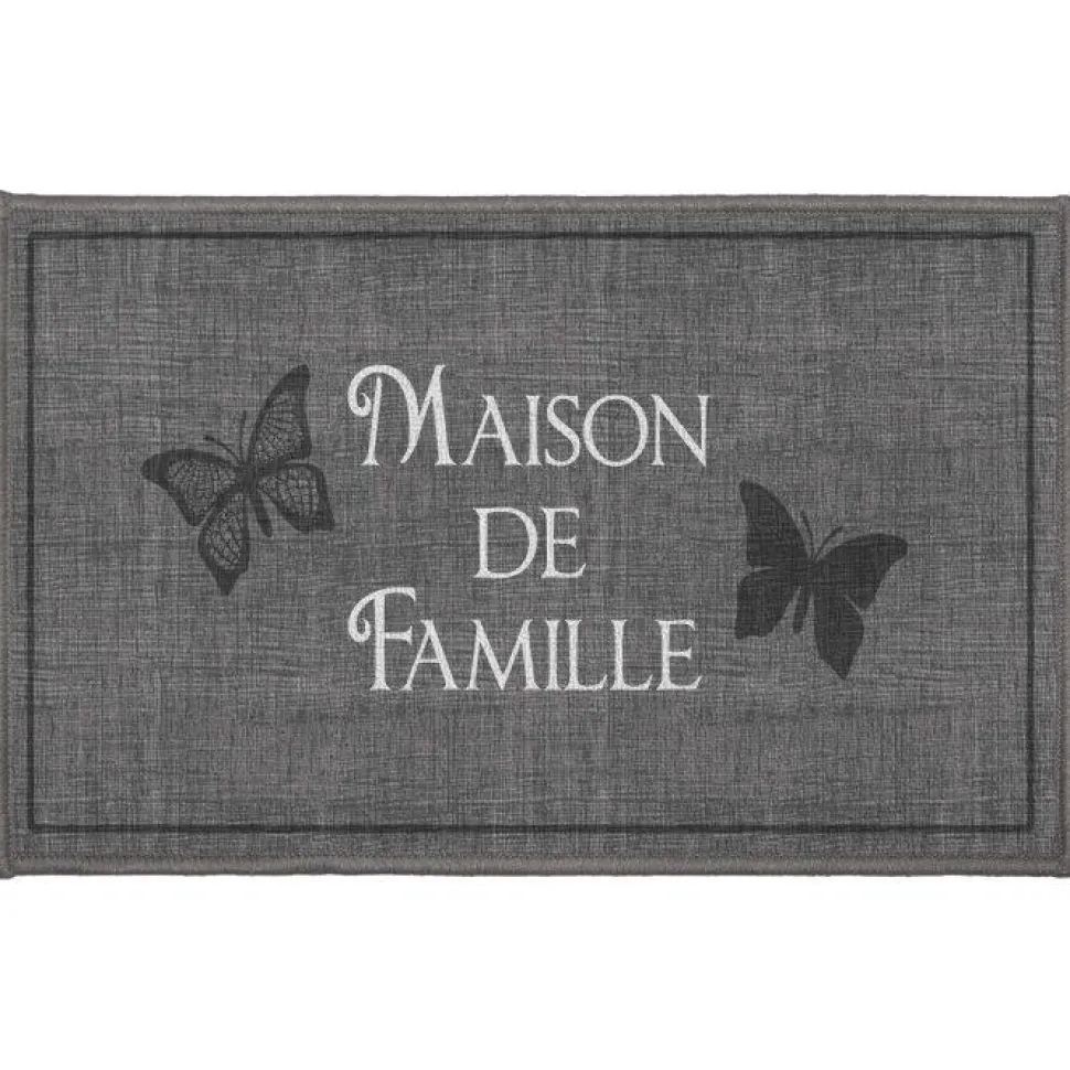 maxibazar Tapis Deco Rectangle 50X80 Cm Imprime Familia