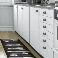 maxibazar Tapis Deco Rectangle 57X115 Cm Imprime Lunch