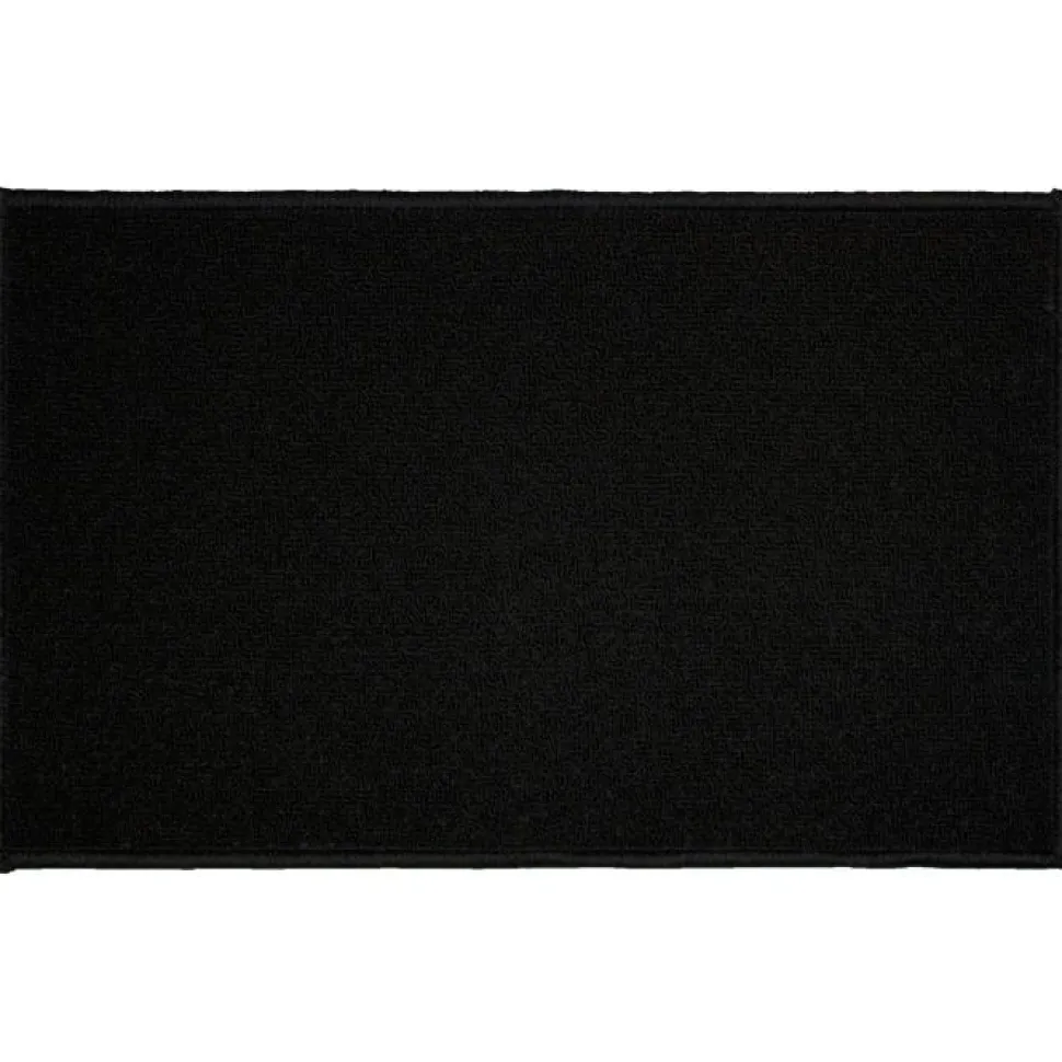 maxibazar Tapis Deco Rectangle 50X80 Cm Uni Primobis Noir