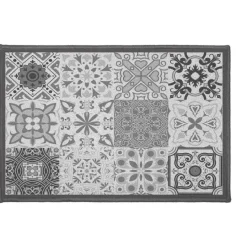 maxibazar Tapis Deco Rectangle 40X60 Cm Imprime Persane Gris