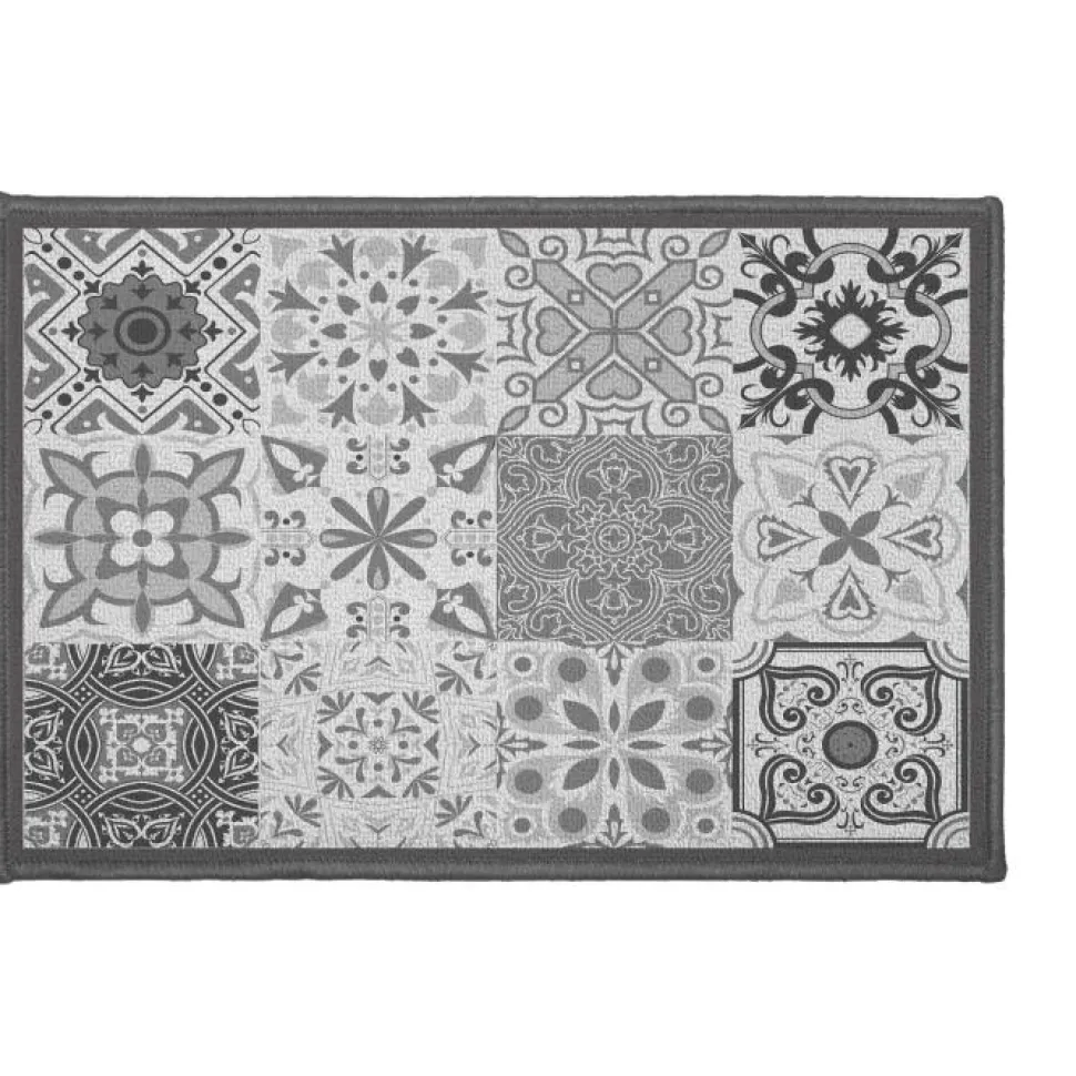 maxibazar Tapis Deco Rectangle 40X60 Cm Imprime Persane Gris