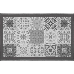 maxibazar Tapis Deco Rectangle 50X80 Cm Imprime Persane Gris