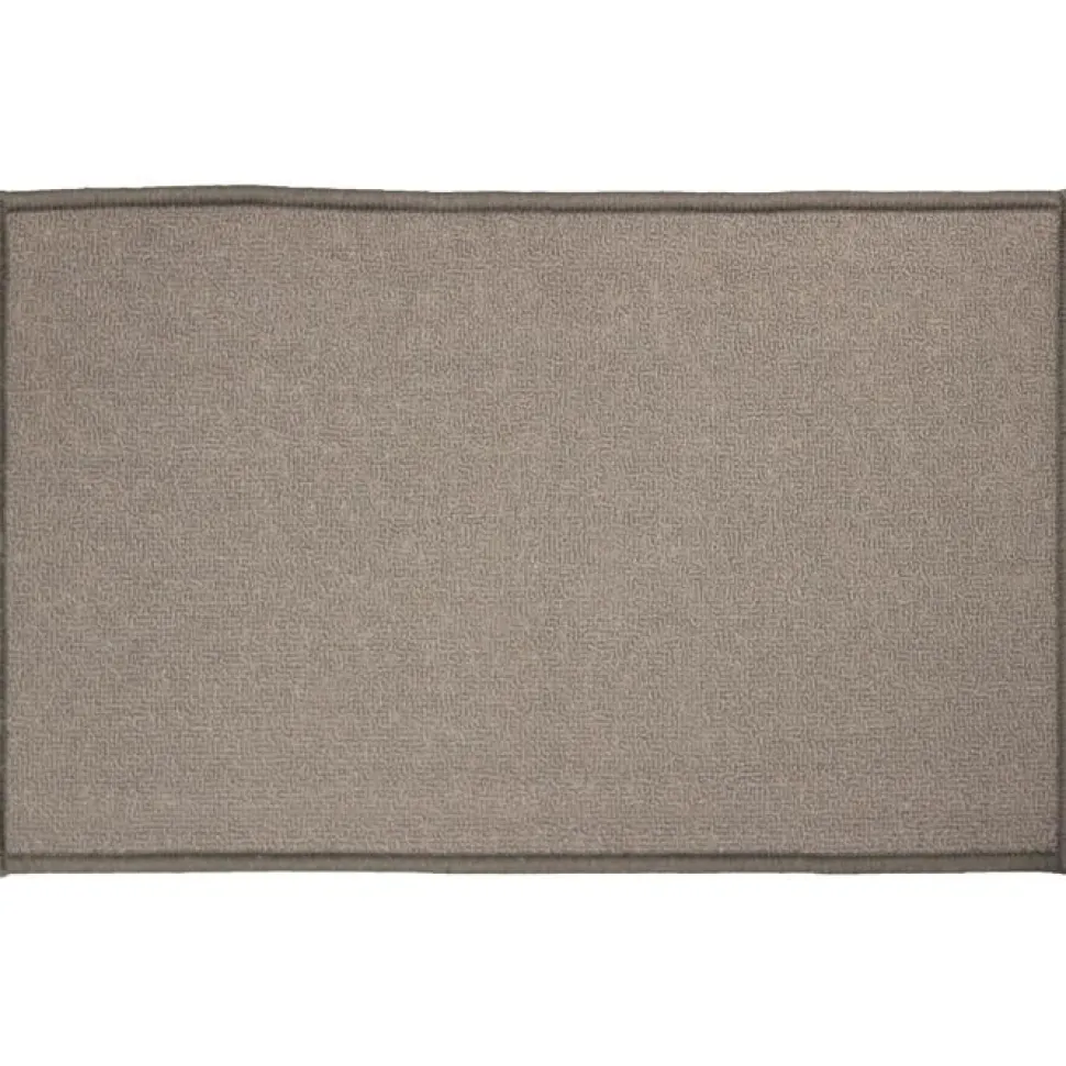 maxibazar Tapis Deco Rectangle 50X80 Cm Uni Primobis Gris