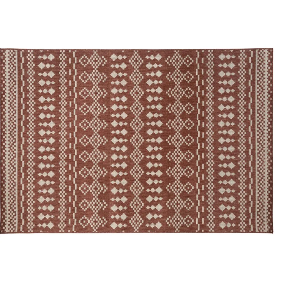 maxibazar Tapis Exterieur Et Interieur Color Terracotta 120X160Cm