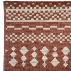 maxibazar Tapis Exterieur Et Interieur Color Terracotta 120X160Cm