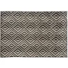 maxibazar Tapis Exterieur Et Interieur Color Noir Et Blanc 120X160Cm