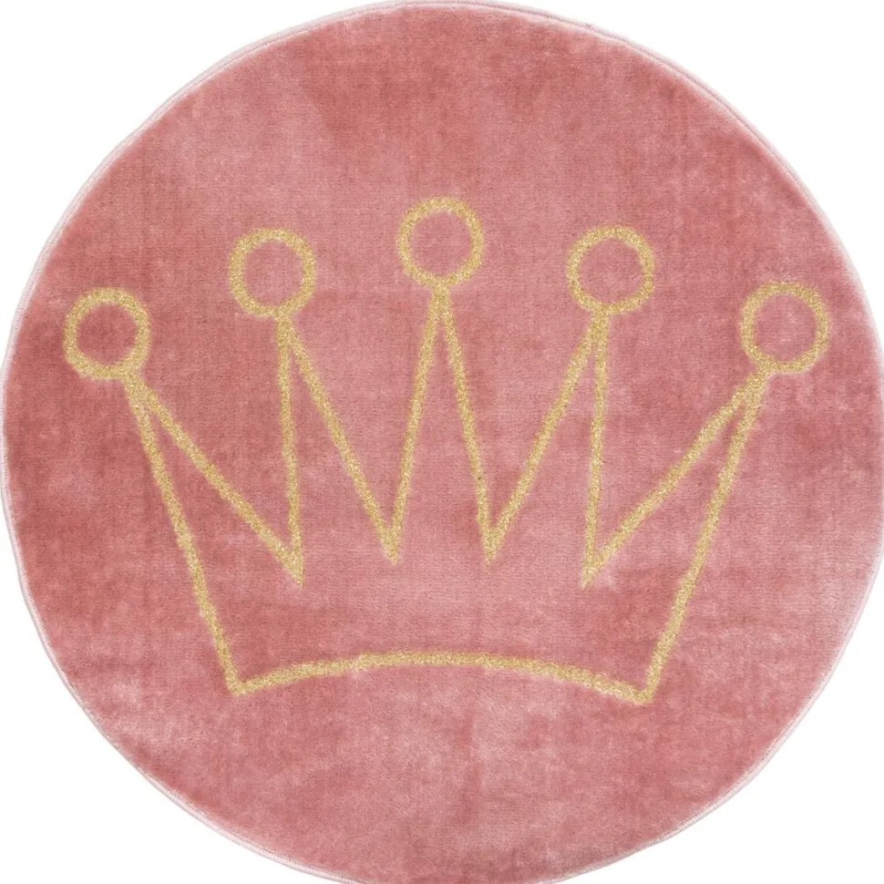 Atmosphera Tapis Rond Couronne Lurex D.80Cm