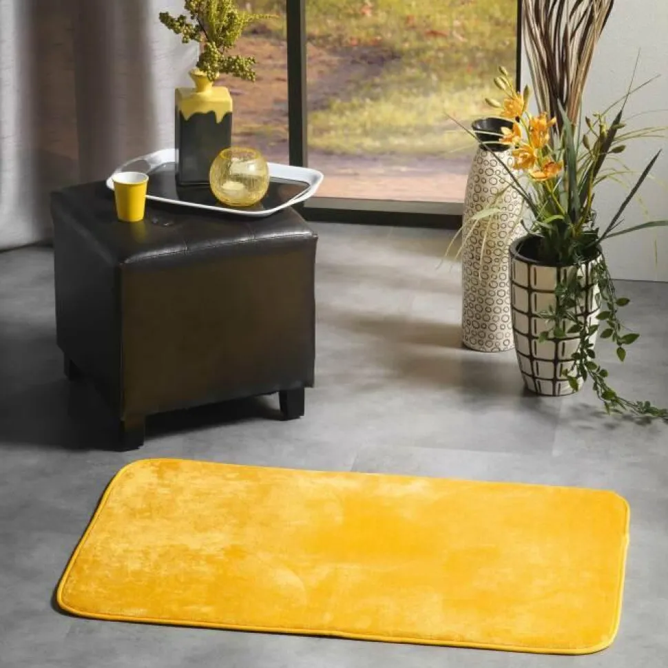 maxibazar Tapis 50X80Cm Flanou Jaune