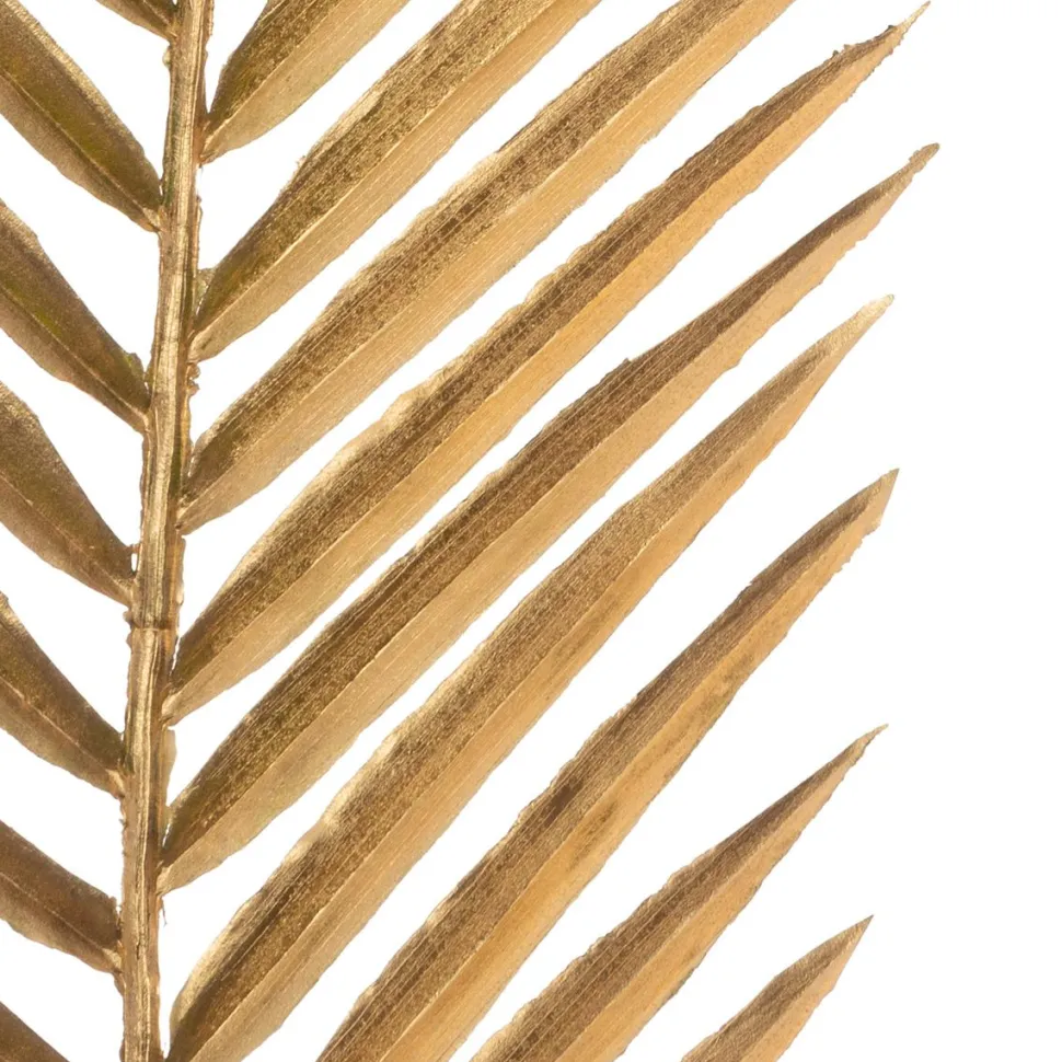 maxibazar Tige Palmier Fougere Or H.95Cm