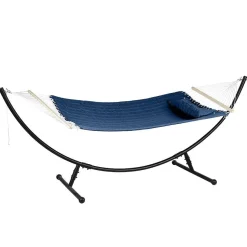 Toile Hamac Akio Matelasse Bleu Indigo