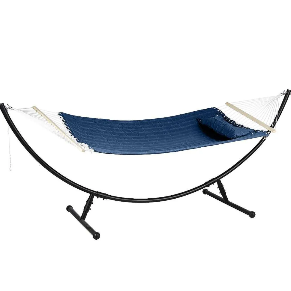 Toile Hamac Akio Matelasse Bleu Indigo