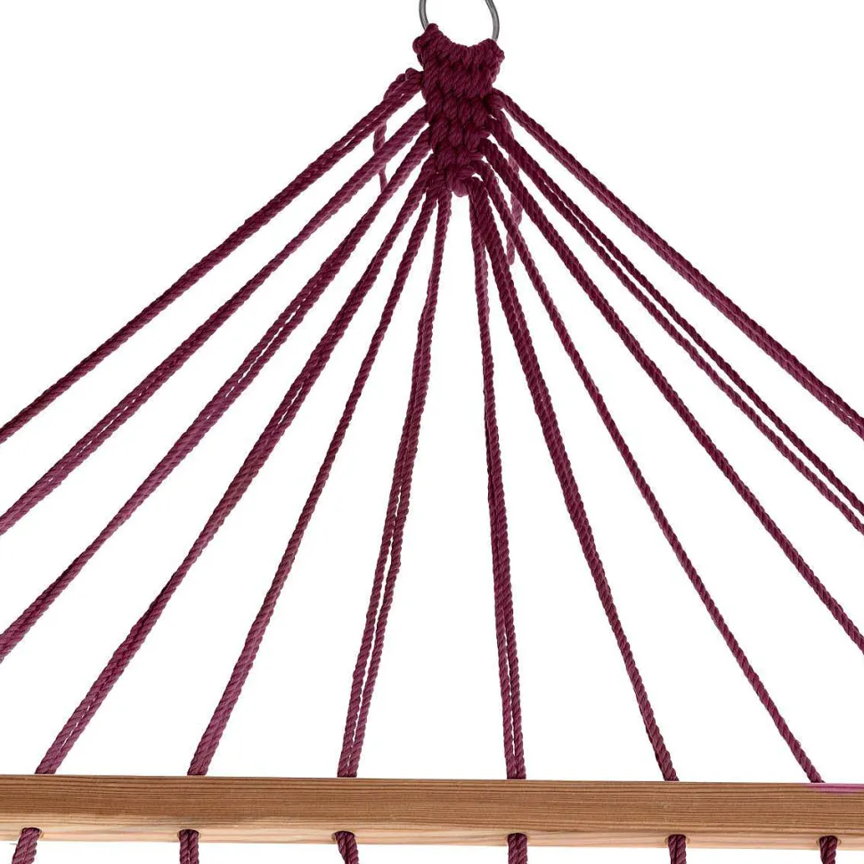 Toile Hamac Ethnique Frange 2M Rose