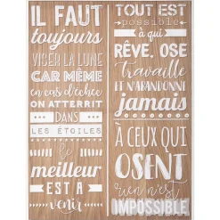 Atmosphera Toile Imprimee Citations D.58X78Cm