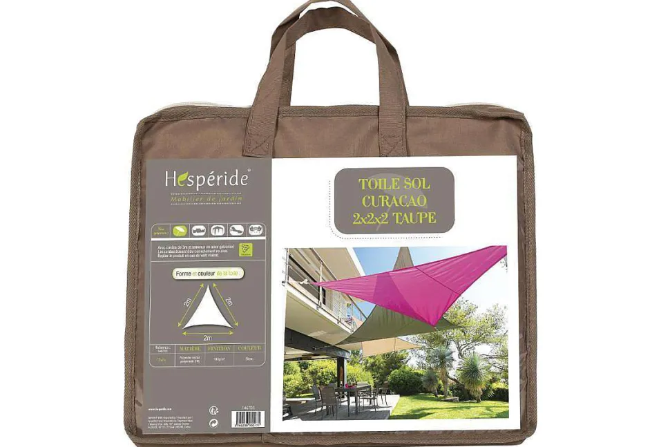 Toile Solaire Curacao 2X2X2M Taupe