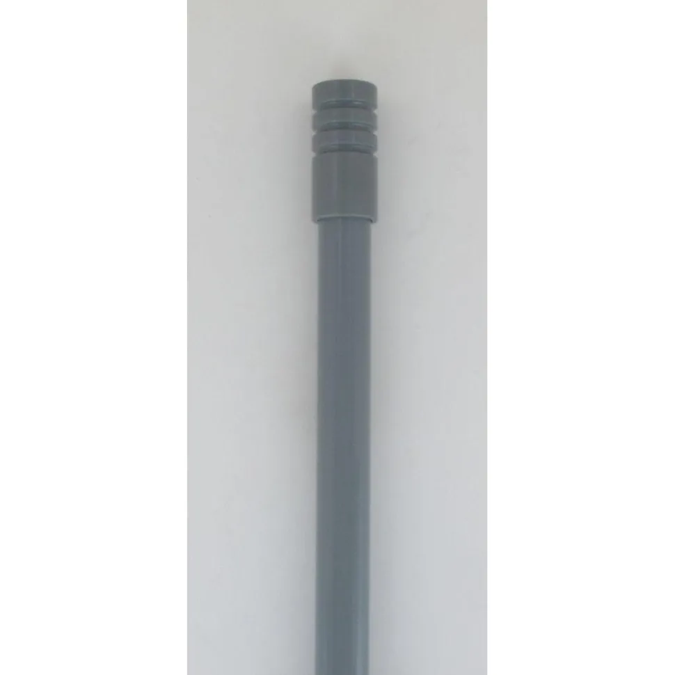 maxibazar Tringle Extensi Bistrot 135X225X1 Embout Cylindre Strie Gris