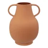 maxibazar Vase Anses Terracotta Alicante Origines H.33Cm