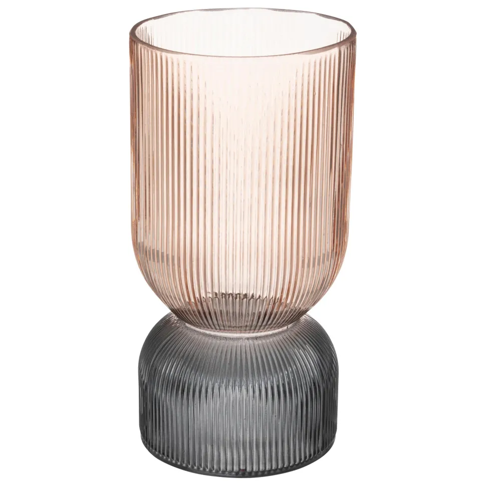 maxibazar Vase Bicolore Rose H.24.5Cm