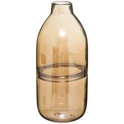 maxibazar Vase Bouteille Line Shine H.30Cm