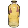 maxibazar Vase Verre Message Carmen H.25Cm
