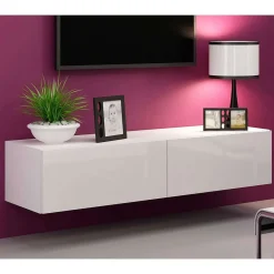 Vigo Meuble Tv Suspendu Blanc