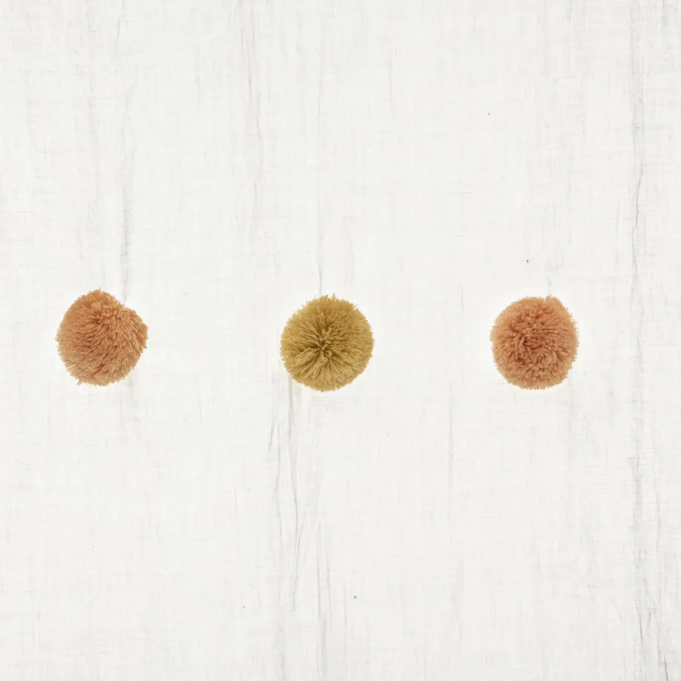 Atmosphera Voilage Pompons Rose Ocre